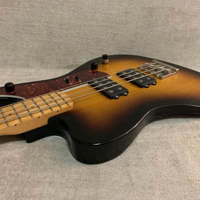 2012 Fender Pawn Shop Reverse Jaguar 32” Scale Bass Sunburst Upgraded Active Electronics & Coil Tap + TKL Case image 10