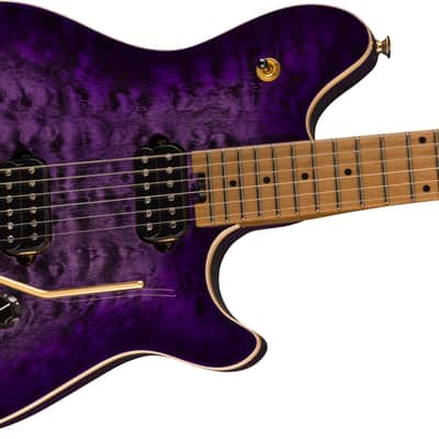 EVH Wolfgang Special QM Baked Maple FB Purple Burst image 4