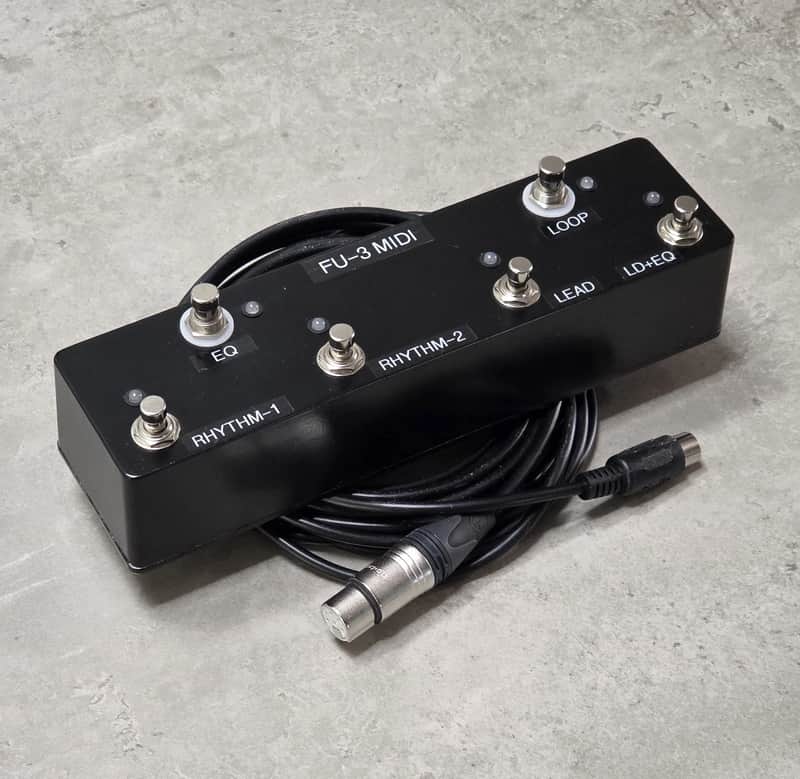 Custom Mark IV FU-3 MIDI Footswitch for Mesa Boogie - w/ Custom 24-Ft Cable image 1