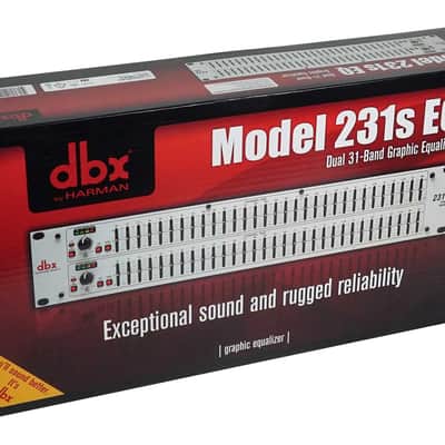 DBX 231S Dual 31 Band Graphic Equalizer Audio Rack Mount EQ+Compressor+(3) Mics image 4