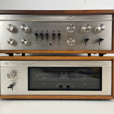 Luxman CL-350 & M-150 – Stereo Pre-Amplifier / Power Amplifier Set – Fully Recapped image 9