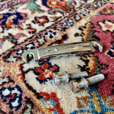 1960's Chrome Gibson Wraparound Bridge Les Paul Junior SG TPBR 8513 12809 Lightning Bar image 2