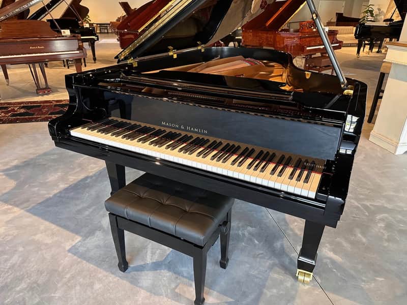 Mason & Hamlin MHA-212 - Polished Ebony image 1