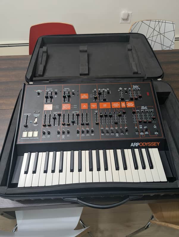 Korg ARP Odyssey Rev3 37-Slim Key Duophonic Analog Synthesizer 2015 - Present - Black/Orange image 1