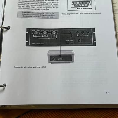 Lexicon 480L Original Owner’s Manual image 3