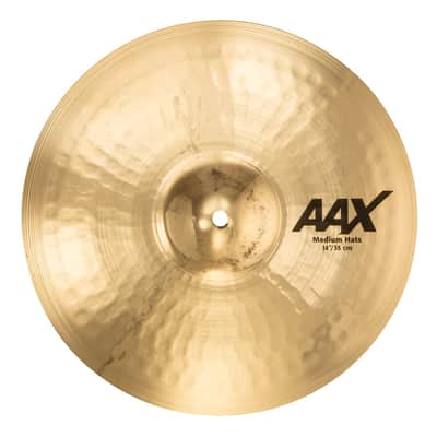 SABIAN 21402XCB 14" AAX Medium Hi Hat Cymbals Brilliant Finish Made In Canada image 2