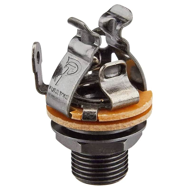 Pure Tone Mono Multi-Contact 1/4" Output Jack - Black Nickel image 1
