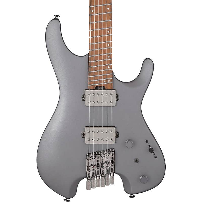 Ibanez QX52 Headless 6-String Electric Guitar Regular Metallic Gray Matte image 1