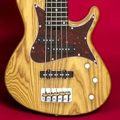 Aria Pro II 313MKII/5-OPN Detroit 5-String Electric Bass Guitar â€“ Ash Body, Roasted Maple Neck, Bolt-On, Open Pore Natural Finish image 5