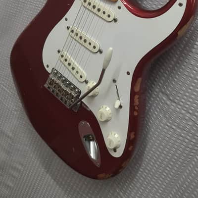 Rare Medium Relic Fender Classic Series '50s Stratocaster Lacquer Edition 2015 Candy Apple Red image 4