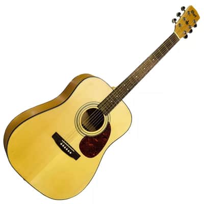 Cort Guitar - Boston Acoustic Dreadnought Guitar D10 Spruce Top Natural Finish image 7