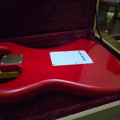 Rare! 1993 Fender Japan Custom Edition 50's Stratocaster ST57G Charcoal Red image 18