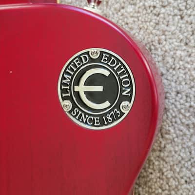 Epiphone 1959 Les Paul Standard Electric Guitar, Aged Dark Cherry Burst, Epiphone Hard Shell Case image 8