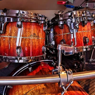 Tama Starclassic EXOTIX Volcanic fire bubinga kit image 8