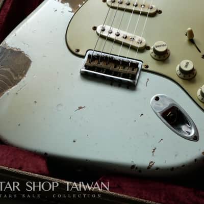 Fender Custom Shop John Cruz 1959 Hardtail Stratocaster Heavy Relic-Sonic Blue image 9