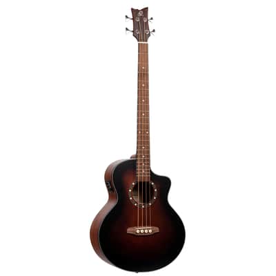 Ortega D7CE-BFT-4 Deep Series 7 Spruce Top Mahogany Neck Medium Scale 4-String Acoustic-Electric Bass Guitar image 1