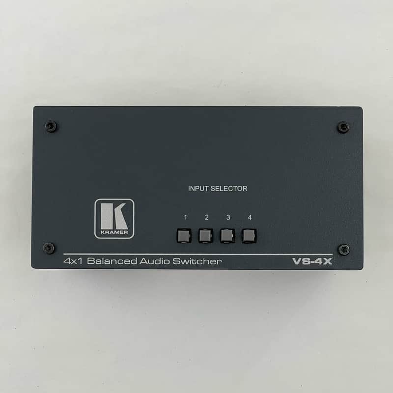 Kramer VS4X 4x1 Balanced Stereo Audio Mechanical Switcher image 1
