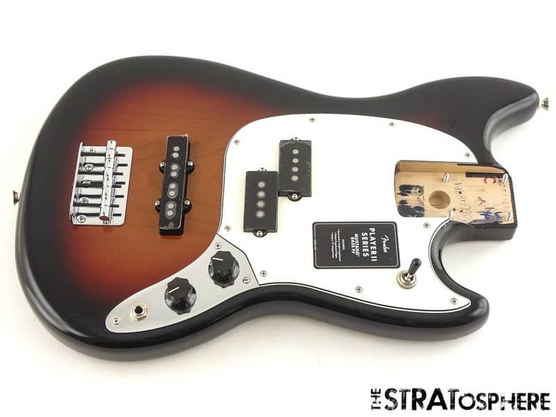 Fender Player II Mustang Bass PJ LOADED BODY Precision J Offset Sunburst $30 OFF image 1
