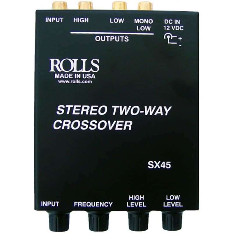 Rolls SX45 - 2-Way Stereo Crossover with Mono Sub Output image 1