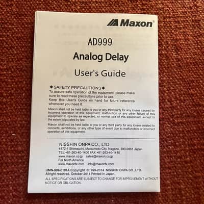 Maxon AD-999X Analog Delay image 6