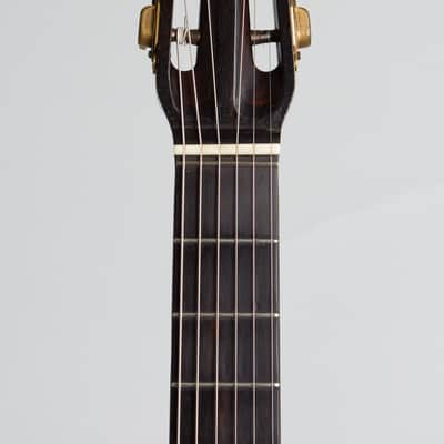 Selmer-Maccaferri  Modele Orchestre Acoustic Guitar (1932), ser. #163, molded fiberglass road case. image 5