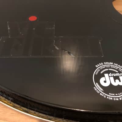(2) 22” Bass Drum Heads, Evans EMAD2 Batter, DW Logo by Remo Black Resonant 5” Port Hole image 6