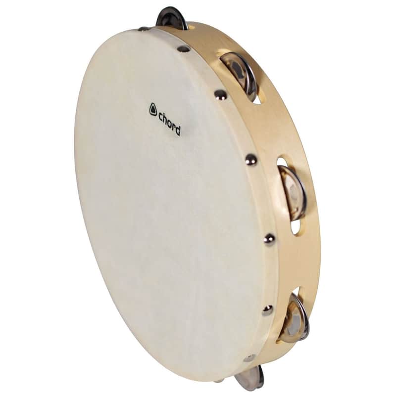 Chord Traditional Tambourine 25 cm 10" Percussion Musical Instrument image 1