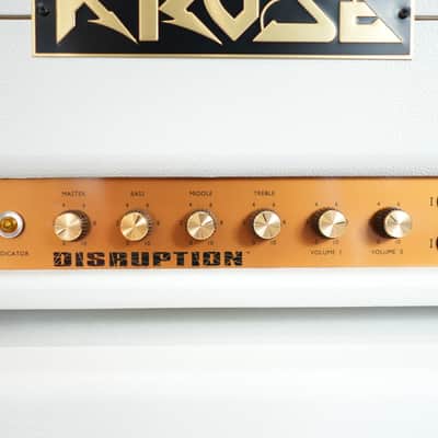 Kruse Amplification Disruption Amp Head w/ Matching Kruse 4x12 Speaker Cabinet - White image 10