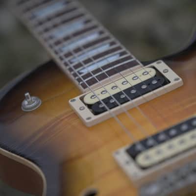 Patrick James Eggle Macon Single Cut Semi Hollowbody - Nitro Tobacco Burst image 14
