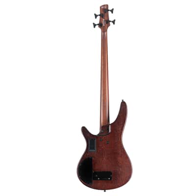 Ibanez Bass Workshop SRH500F-NNF Aerium Fretless Natural Browned Burst Flat - 4-String Electric Bass image 3