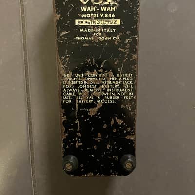 Vox V846 Wah-Wah 1967 - 1979 - Black / Chrome image 3