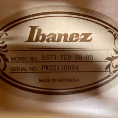 Ibanez AS73-TCD Artcore Semi Hollow Electric Guitar Transparent Cherry Red image 9