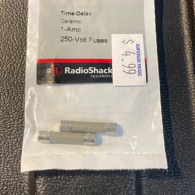 Radio Shack 1A 250V time delay Ceramic Fuse 2023 - Package of 2 new (sealed) image 1