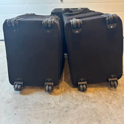 A Pair Of Roland BA 330 Portable Amplifiers - Black, Each includes a Roland Roller case. image 4