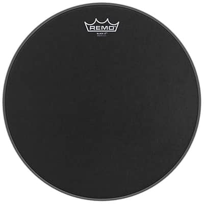 Remo Emperor X Black Suede 14" Snare Head Black Dot image 1