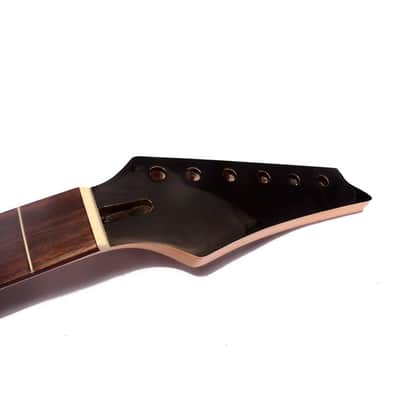 Ib Style Electric Guitar Neck, 25.5 Inch Maple Wood with Rosewood Fingerboard, 24 Frets, Natural Wood Finish, Right-Handed Replacement Parts image 4