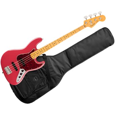 American Professional Classic Jazz Bass SS MN Faded Dakota Red + Housse Fender image 1