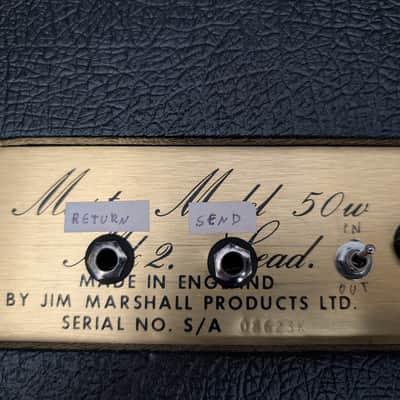 Marshall JMP 2204 Master Model Mk2 Lead 50-Watt Guitar Amp Head 1978 image 14