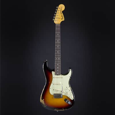 Fender '68 Strat Relic Michael Landau Signature 3-Color Sunburst - Custom Electric Guitar image 2