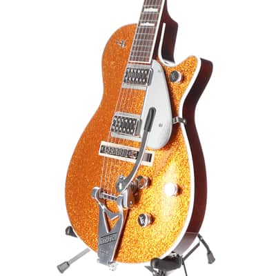 Gretsch G6129T-89 Vintage Select '89 Sparkle Jet with Bigsby, Gold Sparkle, Stage Ready (H11) (92903) image 4