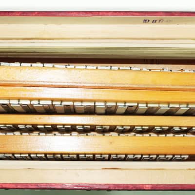 Tulskiy Russian Bayan Etude 205M Button Accordion 100 bass Acordeone de Botones, with Straps and Hard Case, 2437, Vintage Tula Factory Musical Instrument image 13