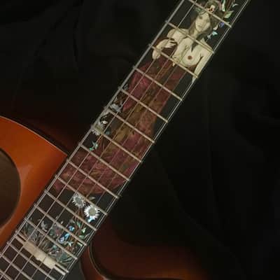 The Lady Gilmoore Archtop w/ semi-nude Female Figure Inlay image 13
