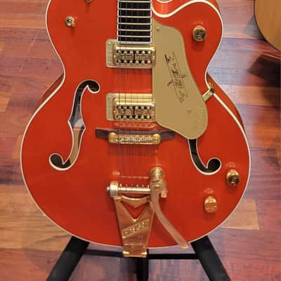 Gretsch G6120 Chet Atkins MIJ Made in Japan Hollow Body Electric with Hardshell case 2012 - Orange image 1