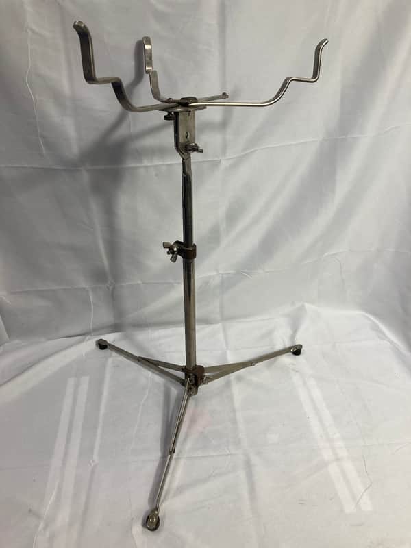 Gretsch - No. 4983 Flush Tripod Vintage, Flat-Base Snare Drum Stand Early 1960's - Nickel image 1
