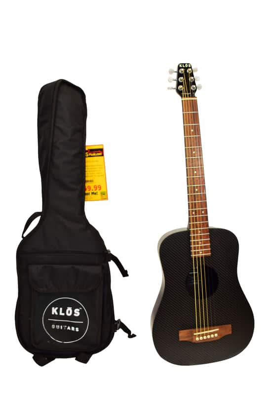 KLOS Carbon Travel Acoustic Guitar w/ Gig Bag image 1