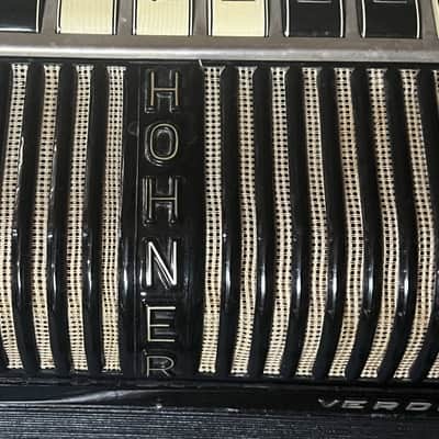 Hohner Verdi III M Piano Accordion – Vintage 1950s, Black image 4