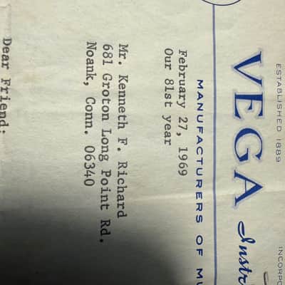 Vega Pro ll 1968 Banjo image 9