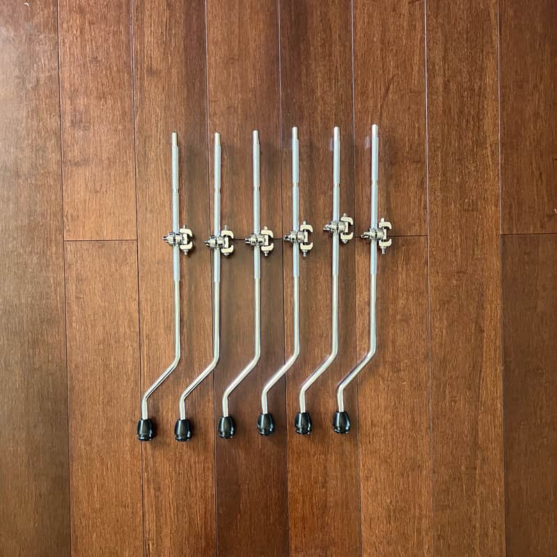 Two sets of WorldMax Floor Tom legs w/ Mounting Clamps image 1