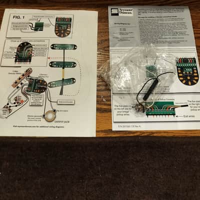 Seymour Duncan Everything Axe Pickguard Assembly 2010s - White image 3