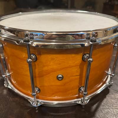 Pork Pie USA Custom 7x14 Bubinga / Cherry Snare image 4